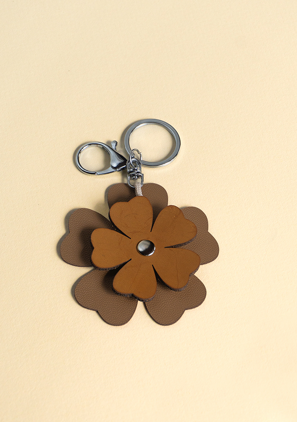 Llavero Flora - Beige y Marrón Claro (Copy) Lula Mena