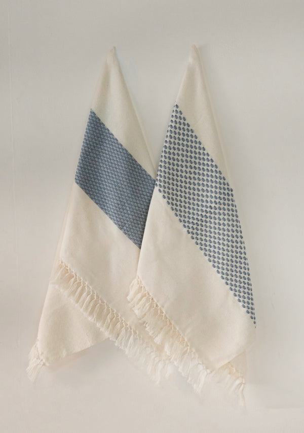 Handwoven Gray Kitchen Towels Lula Mena