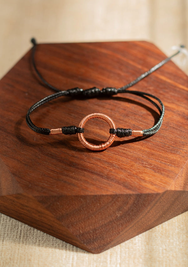 Black Copper Circle Bracelet Lula Mena