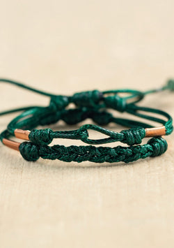 Set of Green & Copper Bracelets Lula Mena