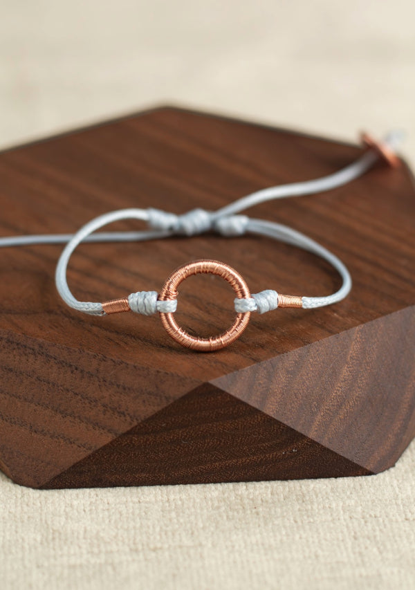 Gray Copper Circle Bracelet Lula Mena