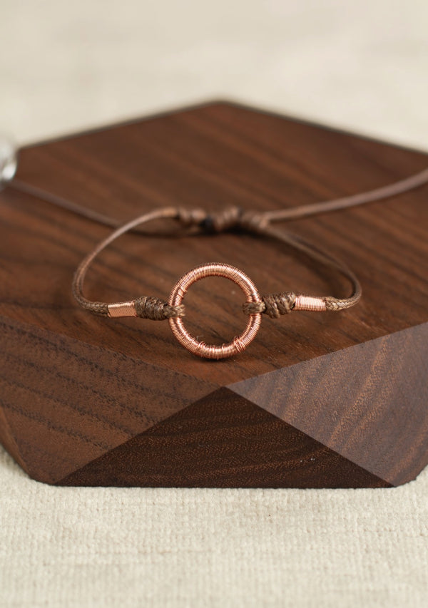 Brown Copper Circle Bracelet Lula Mena