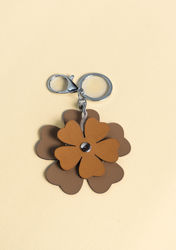 Llavero Flora - Beige y Marrón Claro Lula Mena