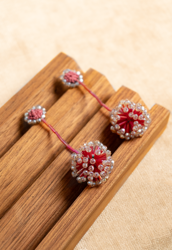 Red Pink Dandelion Dreams Drops Lula Mena