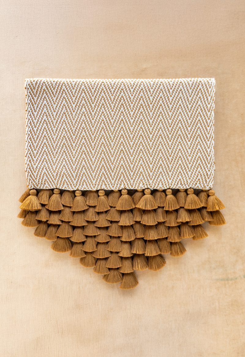 Handwoven Arrow Copper Table Runner Lula Mena