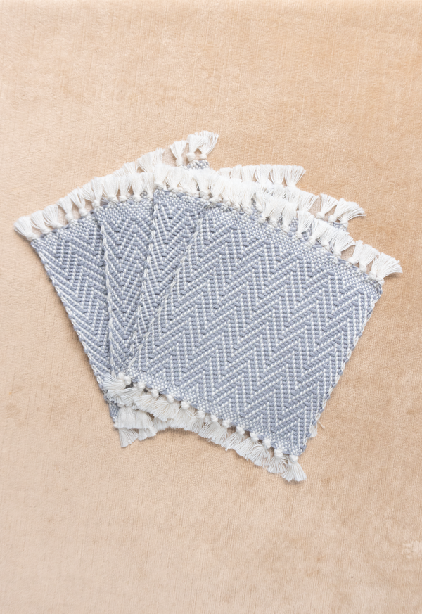 Handwoven Arrow Gray Coasters (set of four) Lula Mena