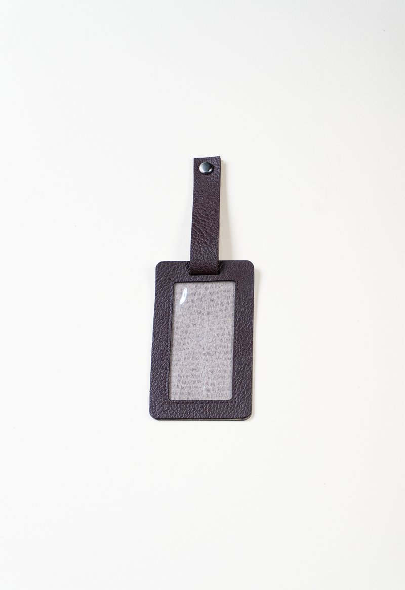 Identificador de maleta café oscuro Lula Mena