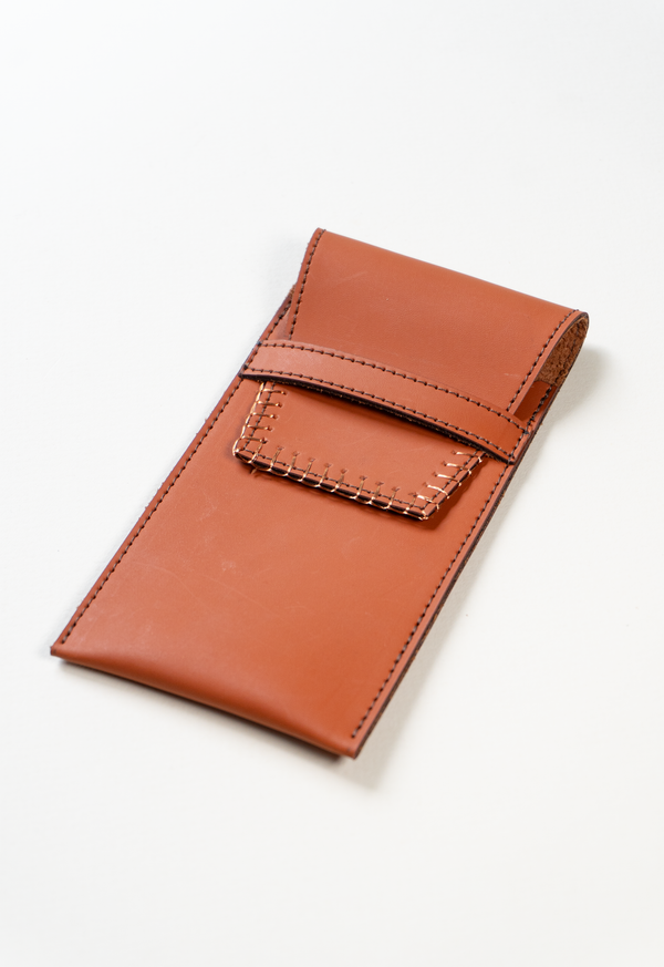 Estuche de lentes terracota Lula Mena