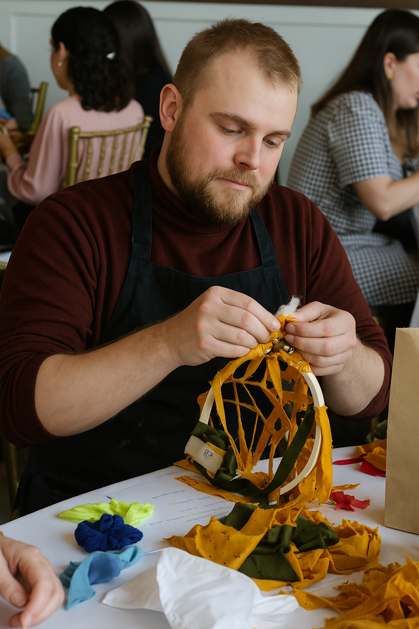 Art with local material workshop Lula Mena