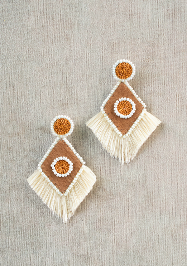 Rhombus Copper Earrings Lula Mena