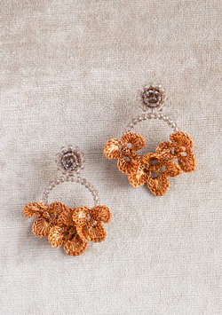 Triple Crochet Flower Earrings Lula Mena