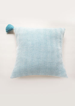 Handwoven Turquoise Arrow Pillow Lula Mena