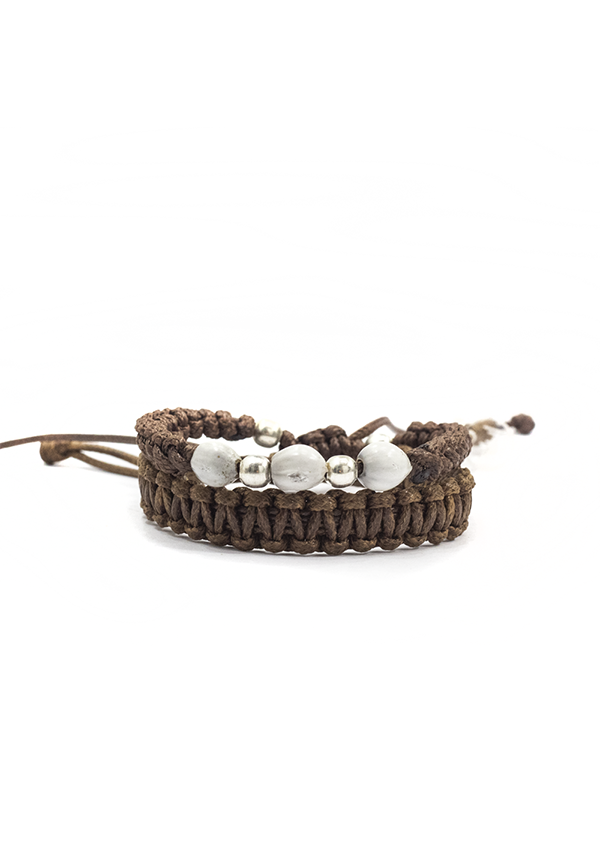 Macramé Brown Duo Bracelets Lula Mena